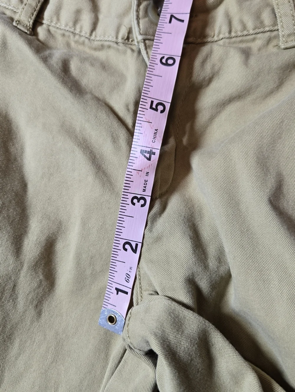 Childrens Place Size 7 Boys Chino Pant Adjustable Waist Tan